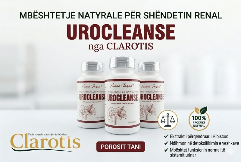 UROCLEANSE suplement natyral urinar nga Clarotis, detox veshkash kapsula trupit, trakt urinar per veshka, pastrim urinar, kapsula natyrale per veshka, suplement per traktin urinar, kapsula per pastrim toksinash, produkt natyral detox