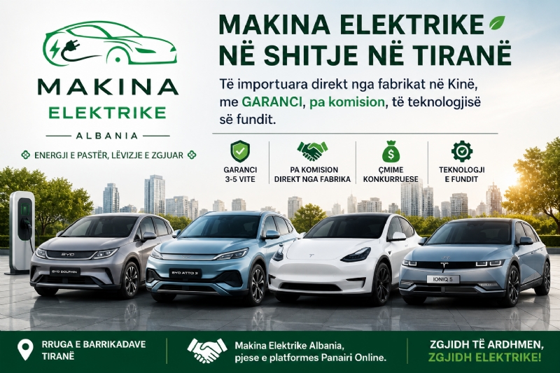 Si të zgjedhësh makinën e parë elektrike me ndihmën e Makina Elektrike Albania? Makina elektrike me garanci baterie. Kontakto për detaje dhe sigurim të plotë.