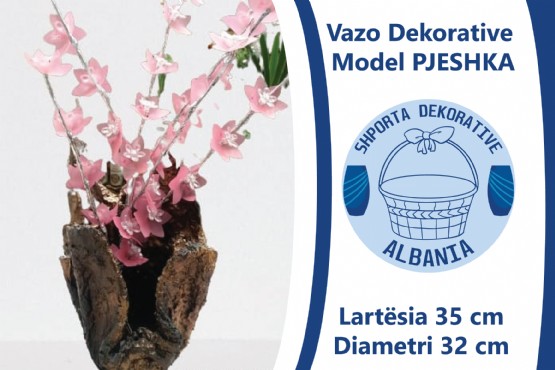 Vazo Dekorative Model PJESHKA, Vazo Dekorative per shtepi, Leze Dekor, vazo lulesh dekorative, Dekorime artistike, punime artizanat, Vazo per lule, Vazo moderne, vazo decorative handmade, Artworks, handiwork, handicraft